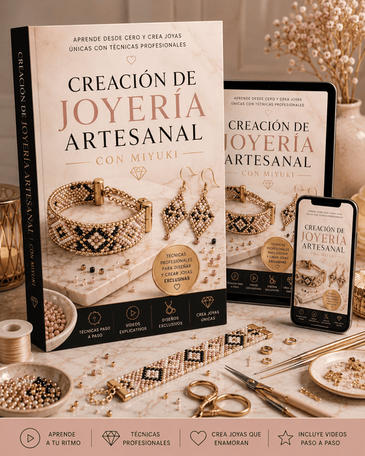 Elabora Joyas Miyuki paso a paso+ 3 Bonos imperdibles