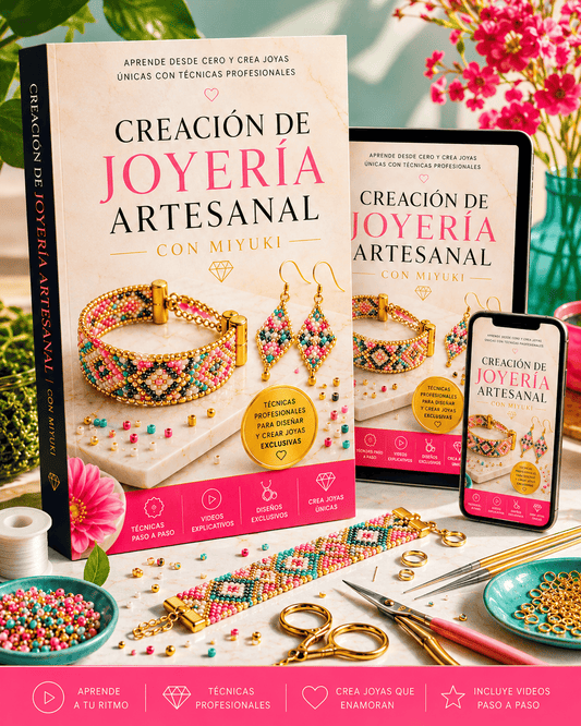 Elabora Joyas Miyuki paso a paso+ 3 Bonos imperdibles