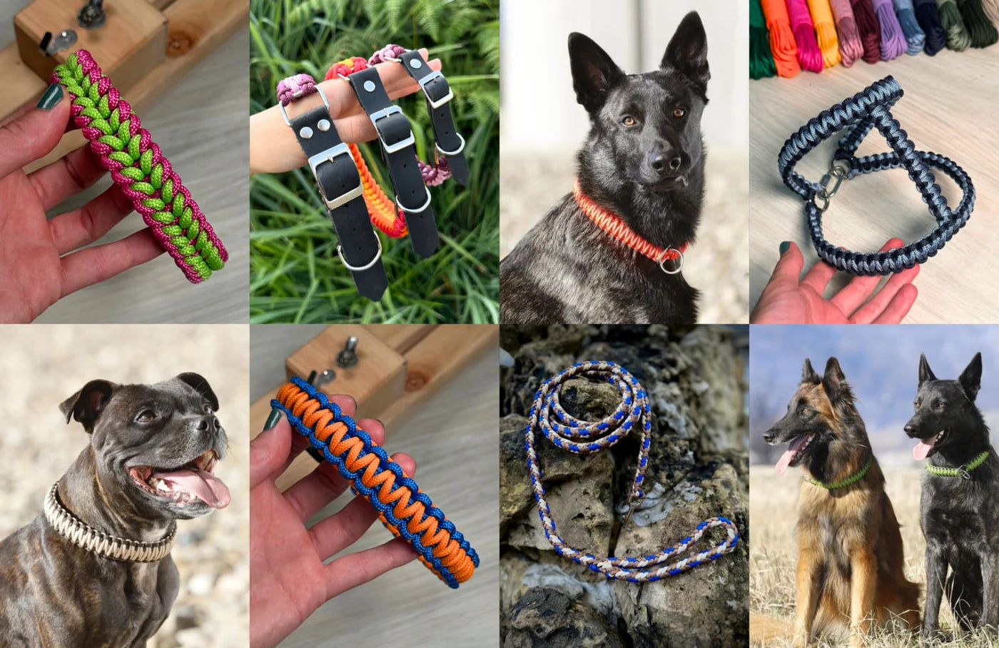 Collares de paracord para perros — Nudos con Patitas